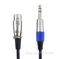 Custom Shiled Microphone Audio Cannon Jack XLR 3PIN Female To TRS 6.35mm 1/4 Inch DMX Cable